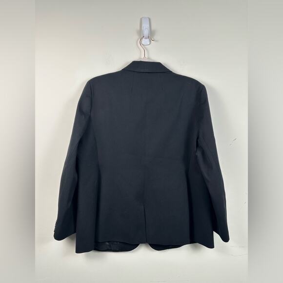 J. Crew Parke Bi- Stretch Blazer Black Size 18 Cotton Viscose Blend - Picture 3 of 6